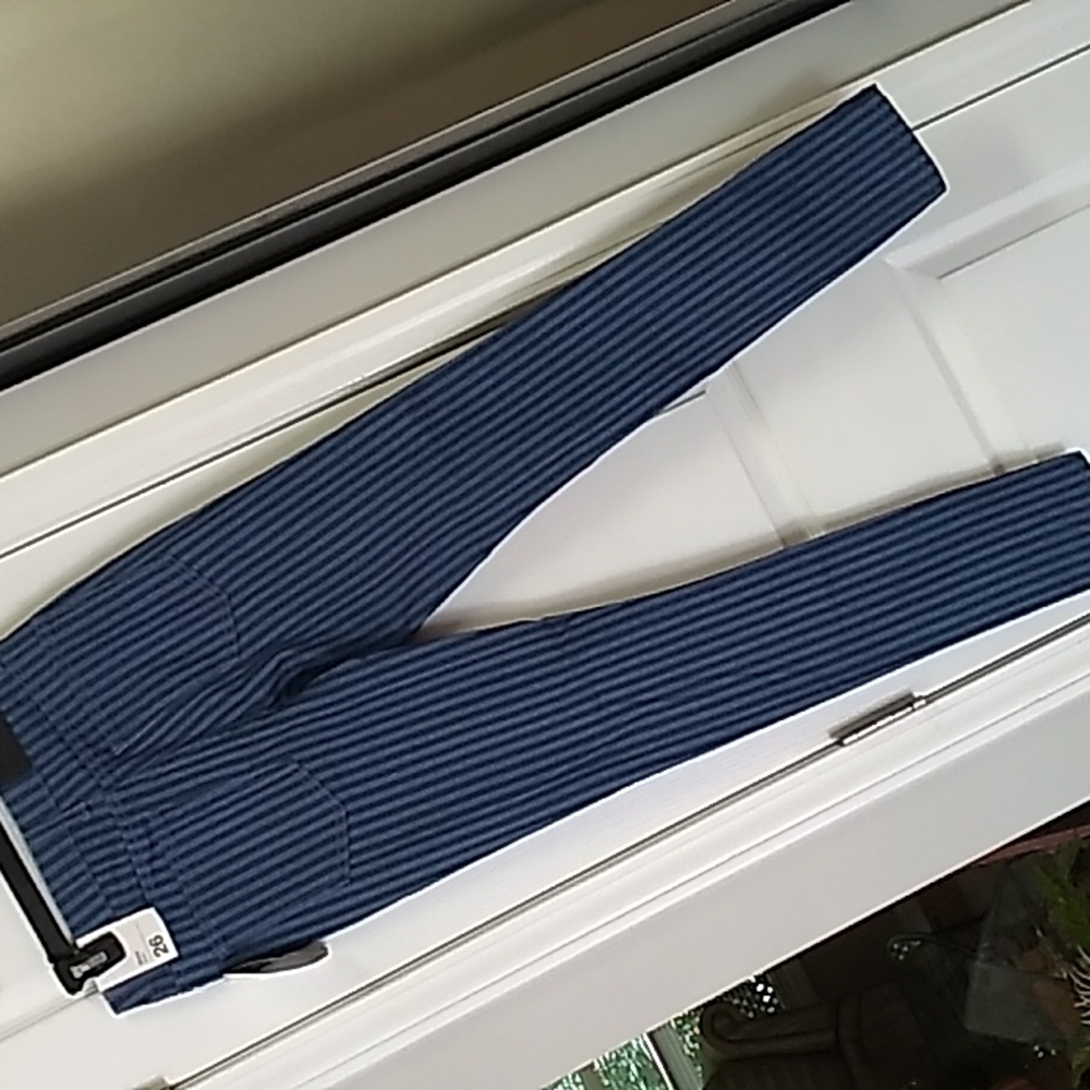 NWT Indigo stripe skinny jean, Sz 26